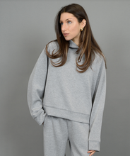 Load image into Gallery viewer, PRISTINE HTHR MELANGE LS HOODY -MID HTHR GREY

