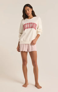 OVERSIZED WEEKENDS SWEATSHIRT