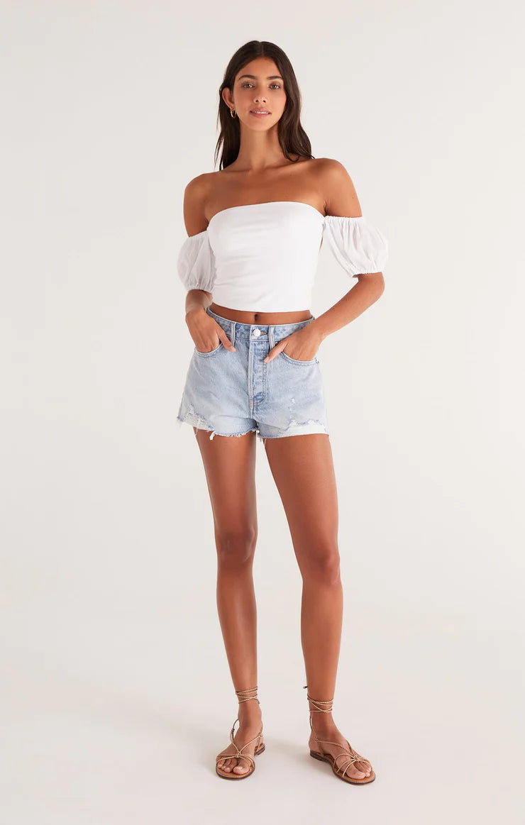 CLASSIC HI-RISE DENIM SHORT