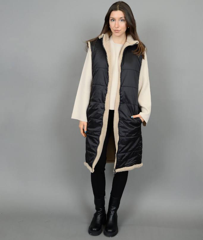LEBLANC LADIES REVERSIBLE LONG VEST
