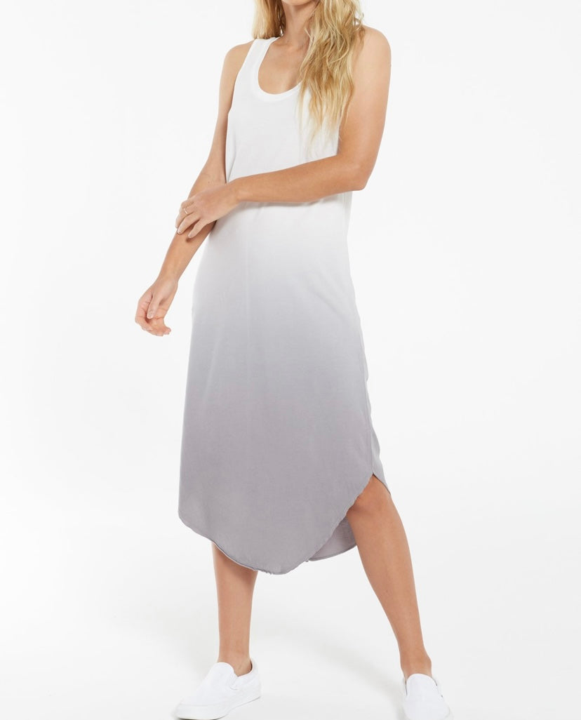 SCOOP DIP DYE DRESS