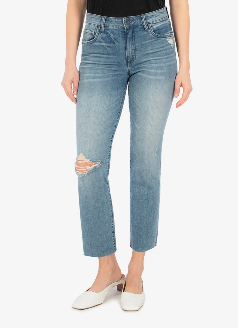 REESE HIGH RISE ANKLE STRAIGHT LEG  (AMIABLE WASH)