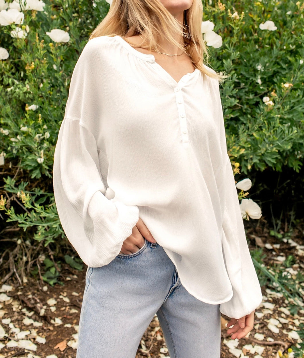 BAYFRONT WOVEN TOP