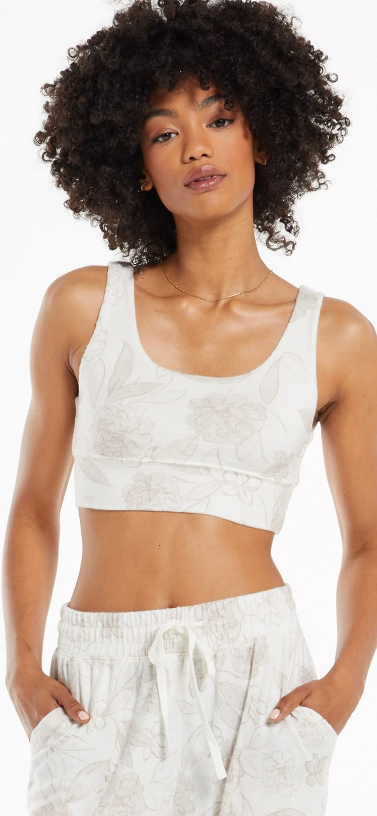 Zoe Floral Tank Bra