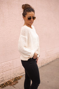 BREANNA PULLOVER -CREAM