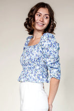 Load image into Gallery viewer, Provence Top Blue
