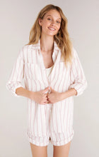 Load image into Gallery viewer, SATURDAYS STRIPE GAUZE BUTTON UP SHIRT
