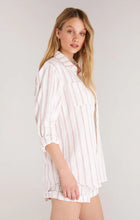 Load image into Gallery viewer, SATURDAYS STRIPE GAUZE BUTTON UP SHIRT
