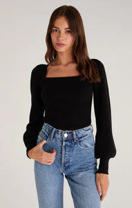 HADLEY SWEATER TIE TOP